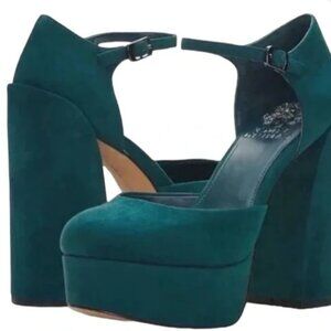 Vince Camuto Grelena Platform Heels / Dark Teal - Size 8.5M/39 - NWOT/Box